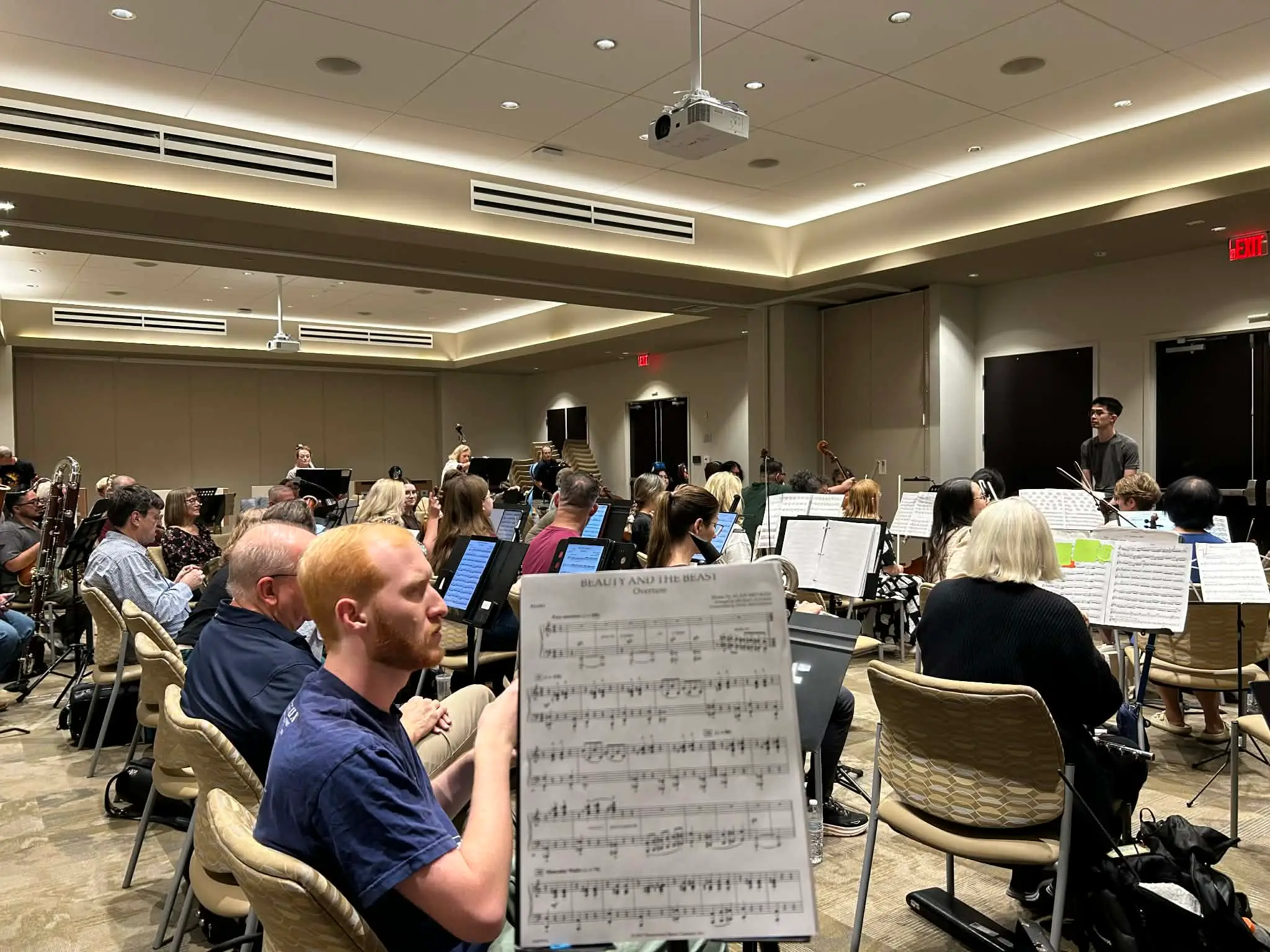 First rehearsal with the Scottsdale Symphonic Orchestra
