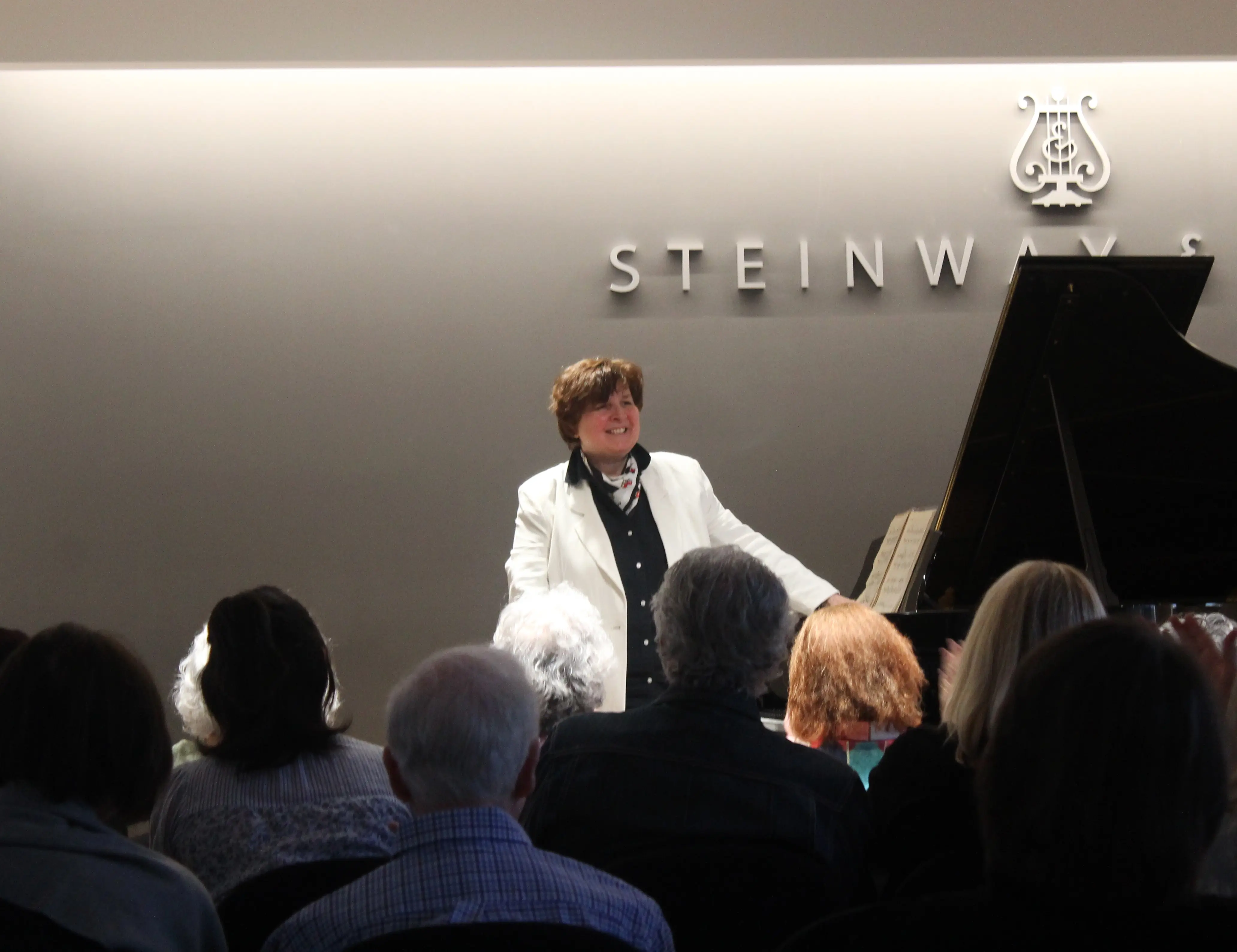 Sandrine Erdely-Sayo performing at Steinway Hall