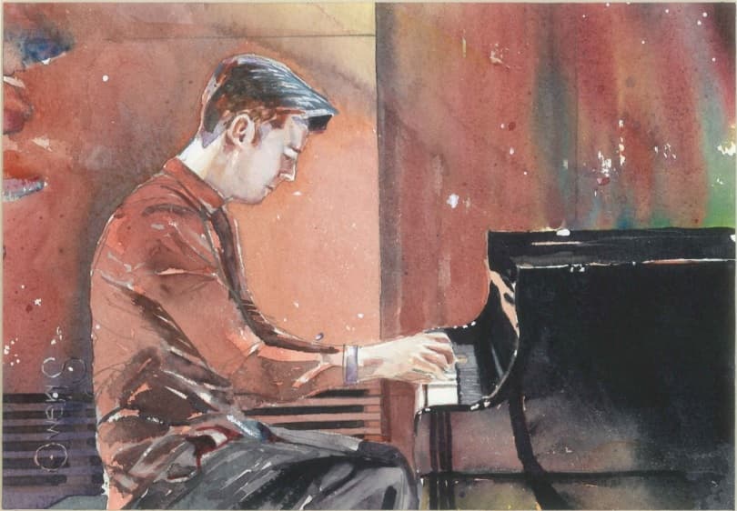 Painting of Rory Dowse by Brian Owens