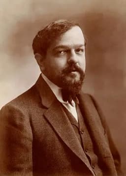 Portrait of Claude Debussy, influential impressionist composer for advanced pianists