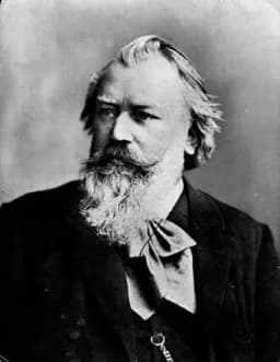 Portrait of Johannes Brahms, renowned composer for advanced romantic piano works